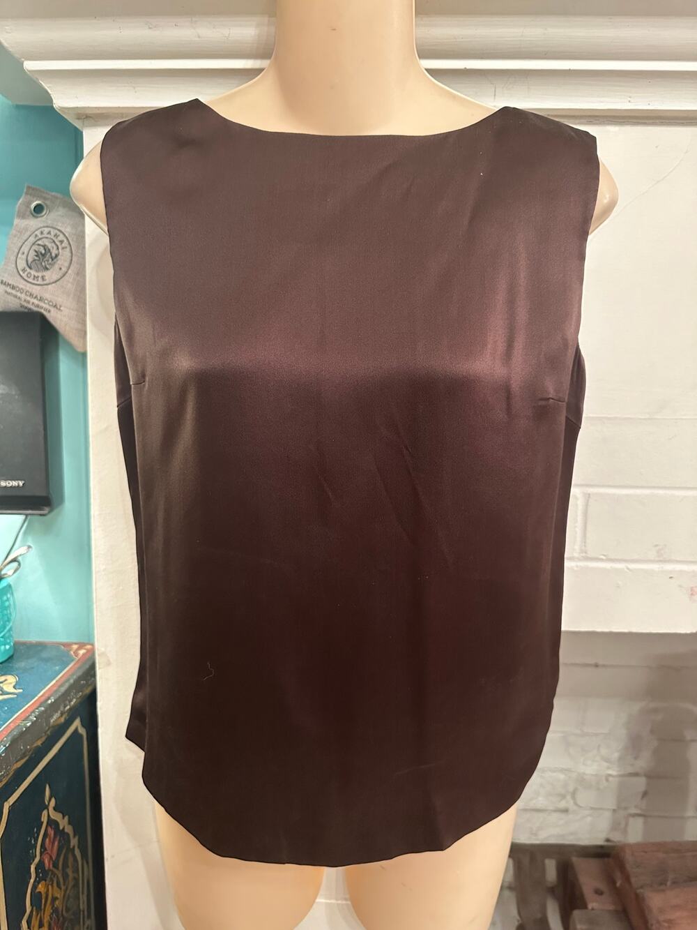 VINTAGE 70's GERANI GILMAR ICEBERG SILK TOP ITALY 42